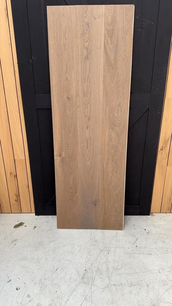 Restpartij eiken vloer grijs geolied 100m² op voorraad (22 cm breed)